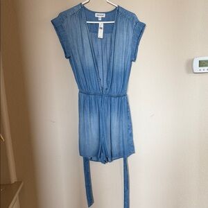 Cloth & Stone chambray Denim Romper NwT Anthro